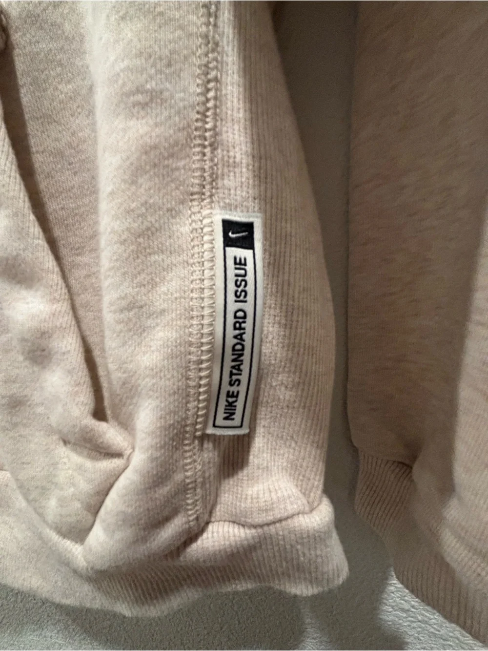 Nike Kids Crewneck Hoodie in Light Taupe